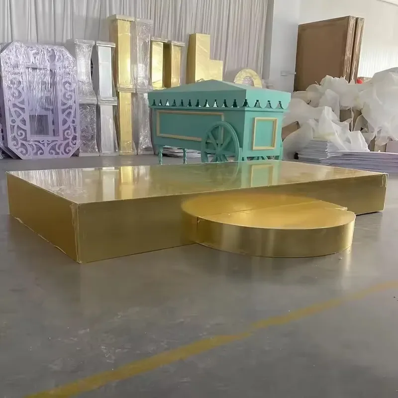 Wedding Stage Props Background Floor Outdoor Performance PVC Acrylic Party Decoration