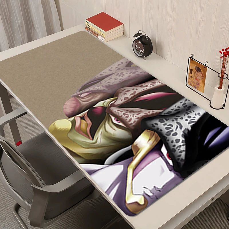 

Mouse Pad Rubber Anime Mousepad Office Desk Mat Gaming Mats PC Accessories Extended Pad Non-Slip Dragon Ball Cell Keyboard Mat