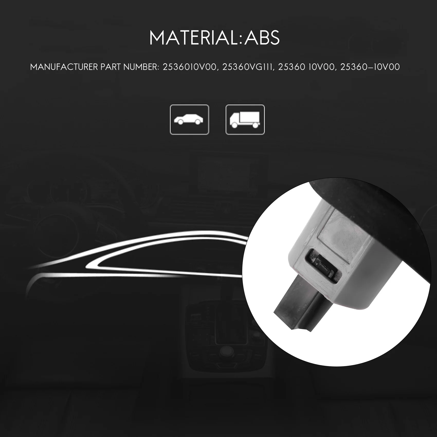 مفتاح إضاءة باب واحد لنيسان باترول ، غو ، غق ، Y60 ، Y61 ، 25360-10V00