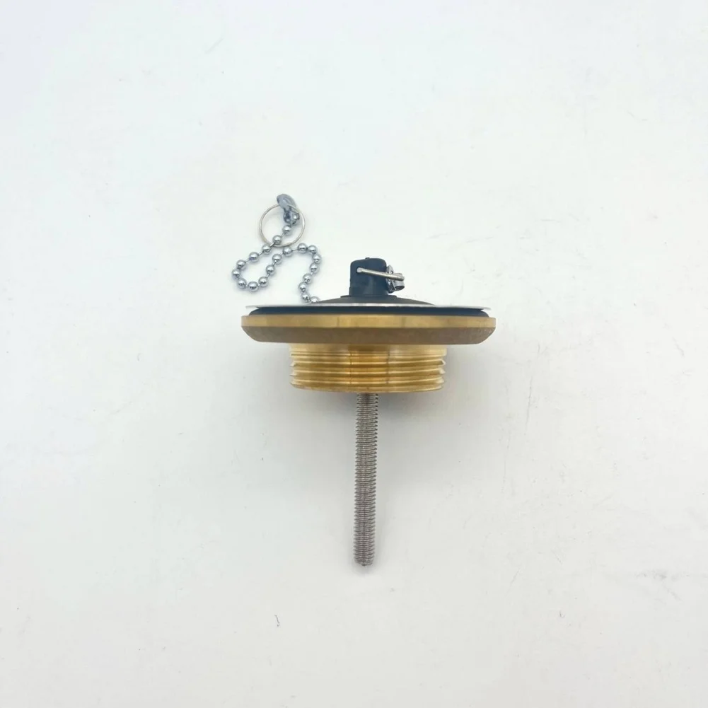 Sink Drain Stopper Brass G1-1/4 Inch Flip Top Bounce Type for Bathtub and Basin Large Diameter Water Flow Design