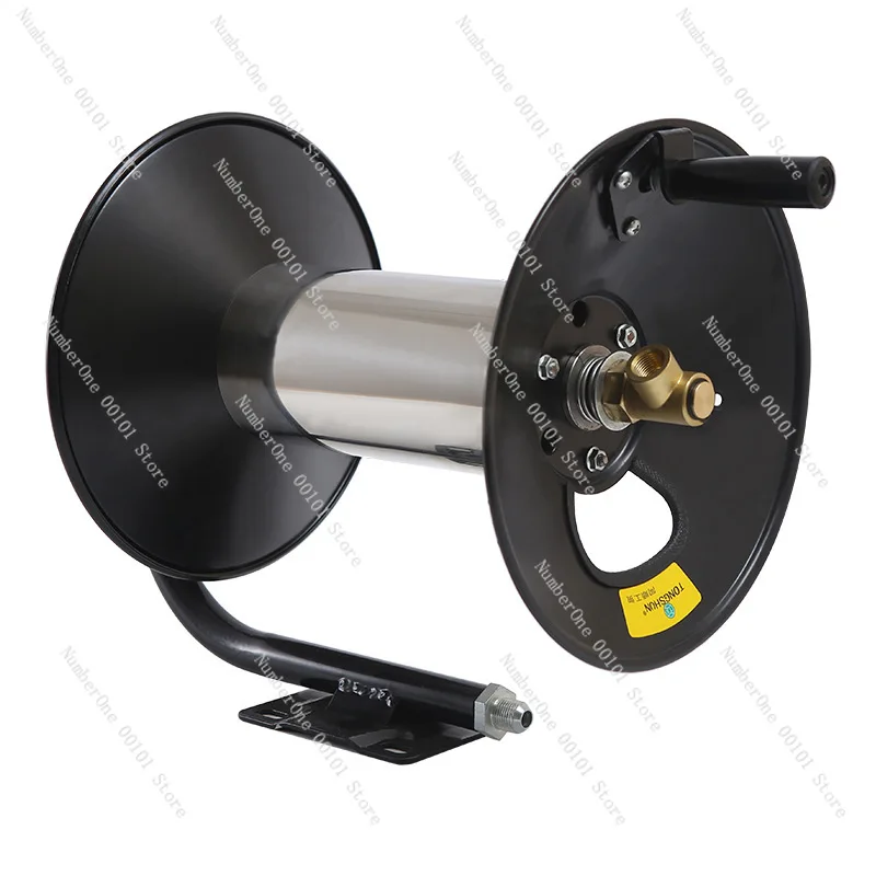 

Hand-cranked water pipe storage device, manual portable pipe reel device, water pipe recovery and storage empty plate