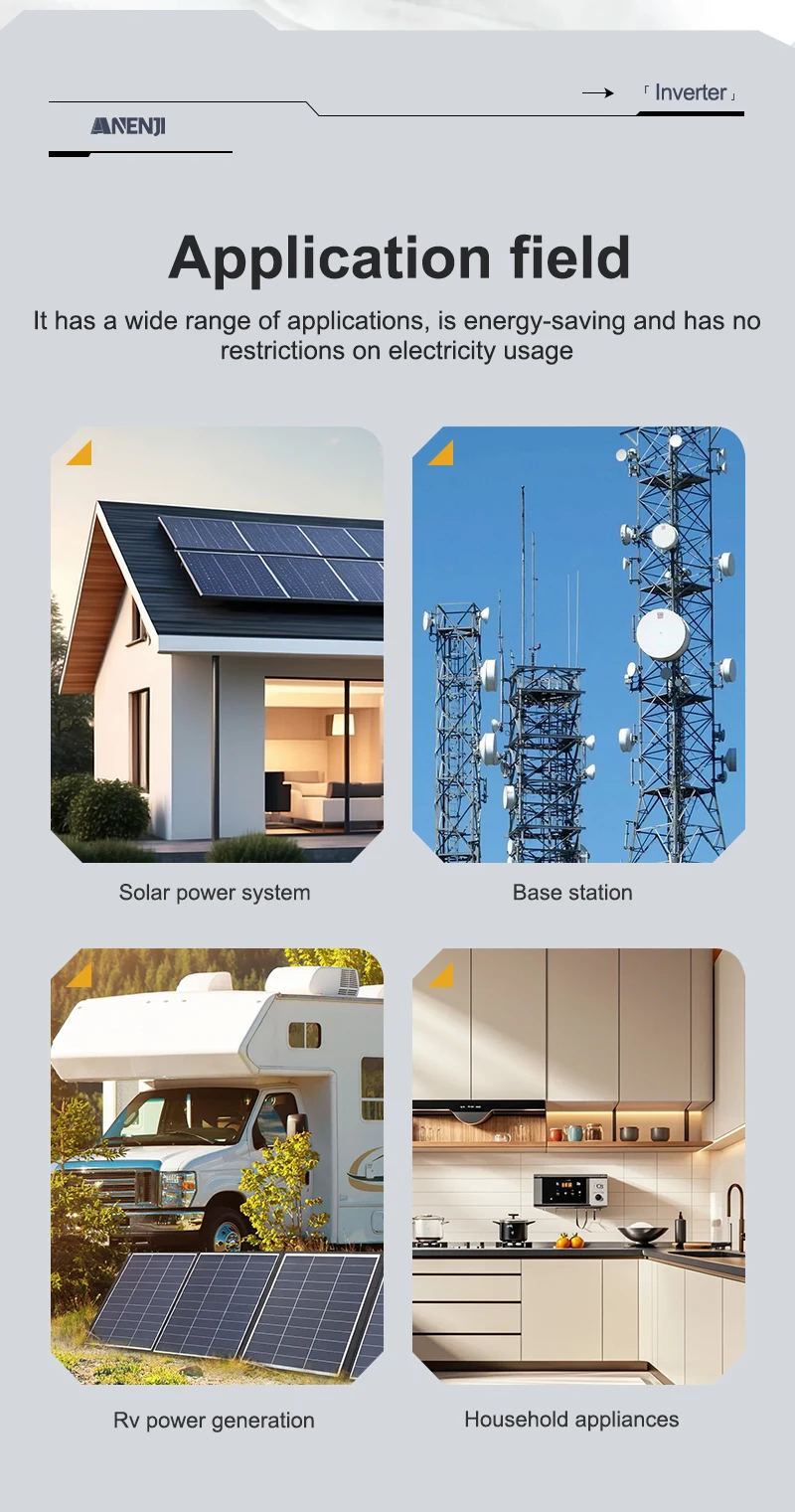 ANENJI 11000 W Hybrid-Solar-Wechselrichter 11 kW 48 V 160 A MPPT reiner Sinus-Wechselrichter paralleles Solar-Off-Grid + On-Grid für 6 Einheiten max – Detail 8