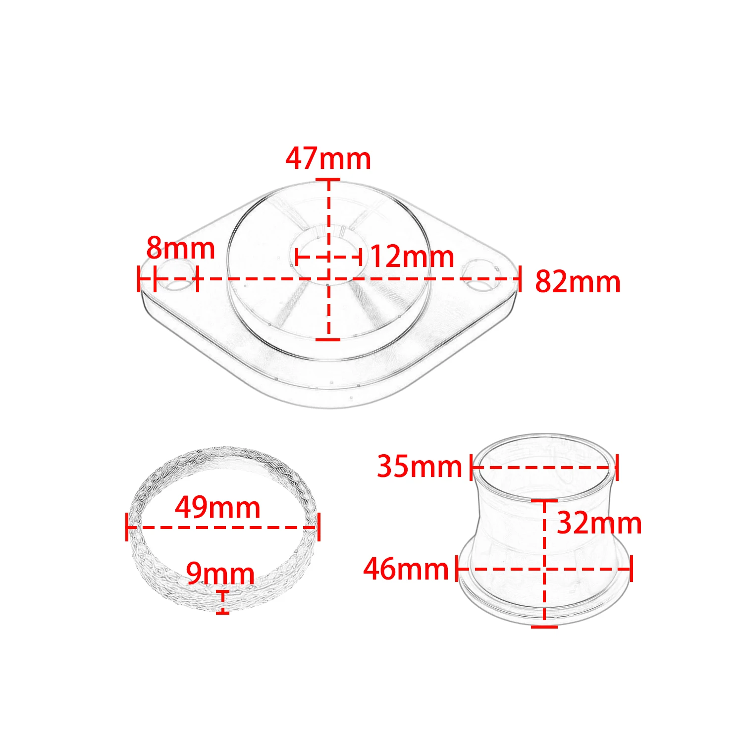 Exhaust Gasket Seal Installer Tool Exhaust Port Torque Cone Gasket Seal Kit For Harley Sportster 883 1200 Softail Iron 883 1200
