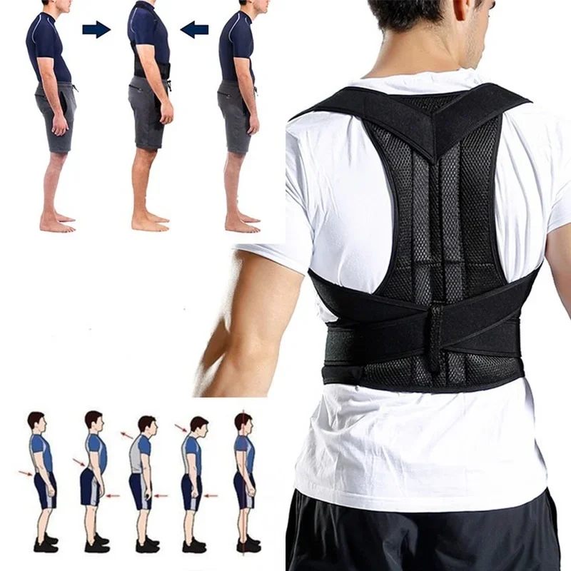 

Adjustable Posture Corrector Corset Breathable Back Support Shoulder Lumbar Brace Support Straight Corrector for Men Women