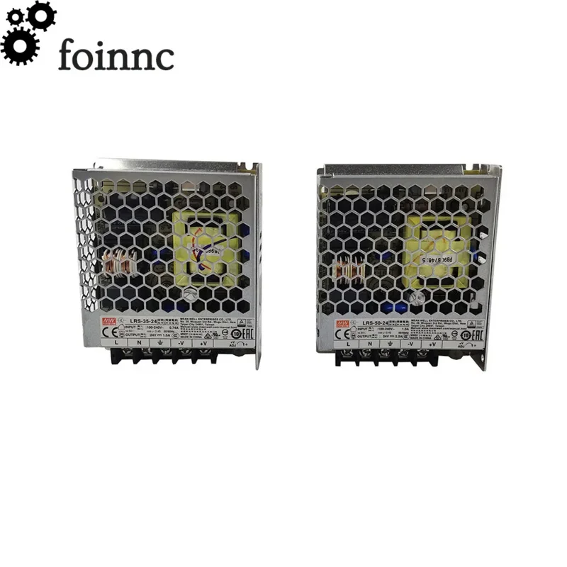 단일 출력 스위칭 전원 공급 장치, CNC 기계, MEAN WELL AC100-240V, LRS-35 시리즈, LRS-50 시리즈, 35 W, 50W