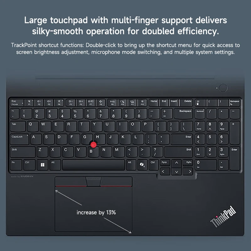 كمبيوتر محمول Lenovo Thinkpad E16 AI Gen 2 16 "AMD Ryzen 7-7735H 16G/32GB DDR5 512G/1TB SSD كمبيوتر محمول رفيع وخفيف للأعمال المكتبية #4