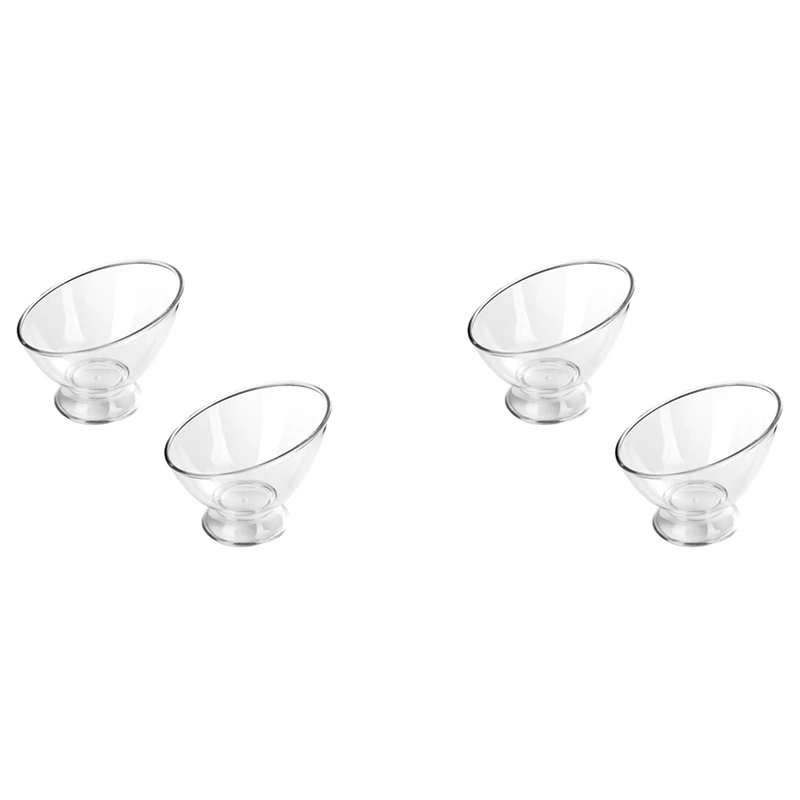 

4PCS Clear Coffee Pod Holder Plastic Coffee Capsule Container Creamer Holder Coffee Storage Salad Bowl Candy Dish