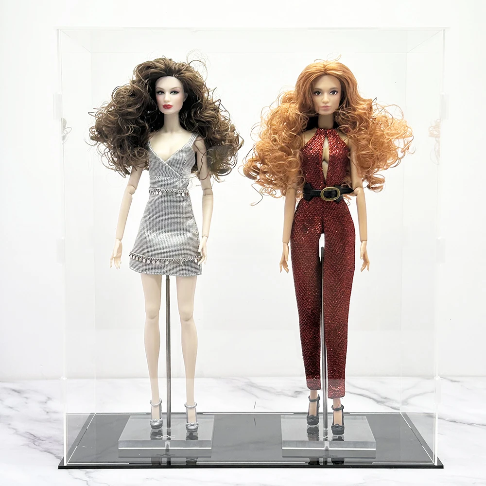 32 cm Supermodel Puppe Lagerung Display Box Sammler Acryl Transparent Display Box Handgemachte Anime Puppe Modell Spielzeug Staubdicht Box