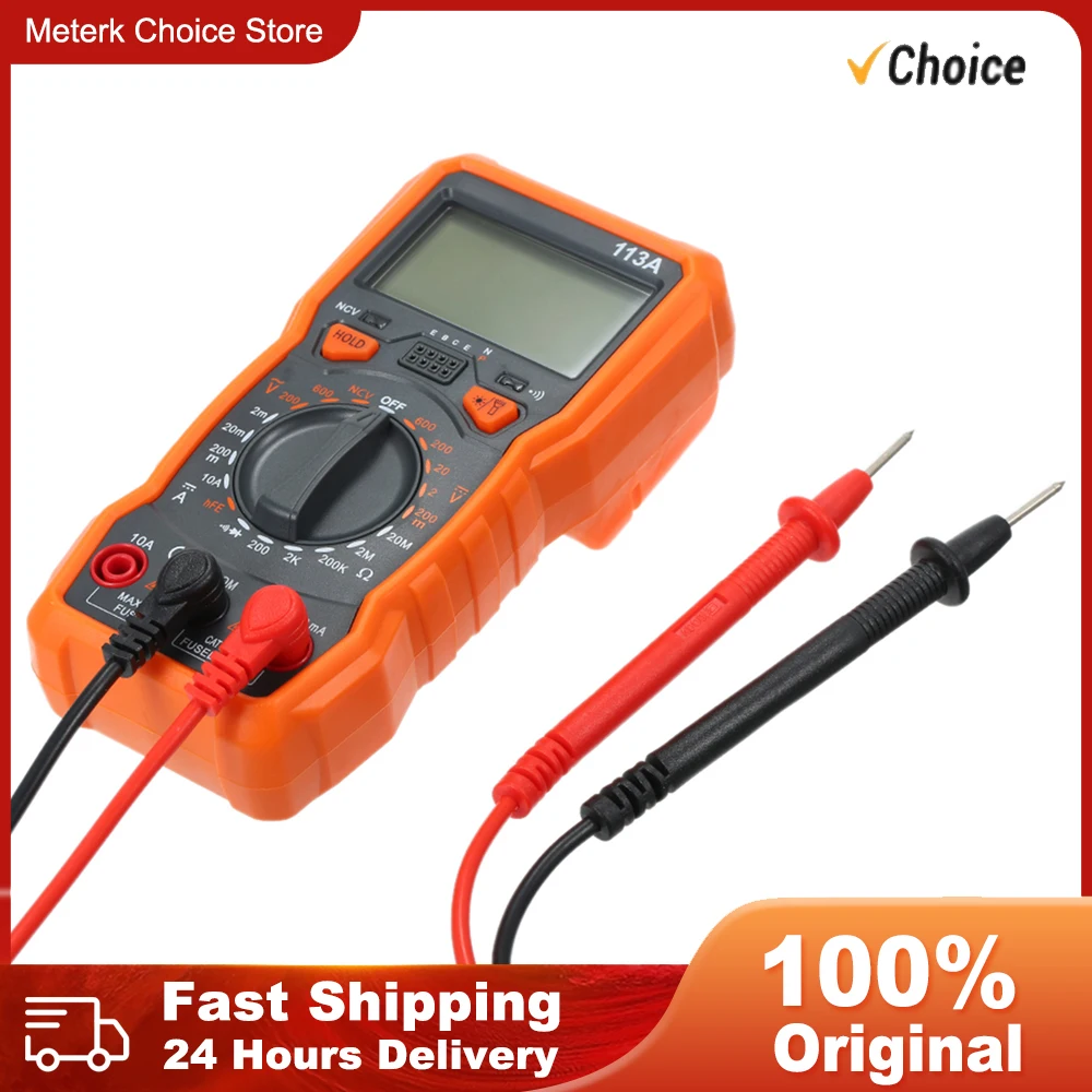 RICHMETERS RM113D/RM113A Multimetro Tester Digital Multimeter 6000 Counts Auto Ranging DC/AC Voltage Temperature Measuring