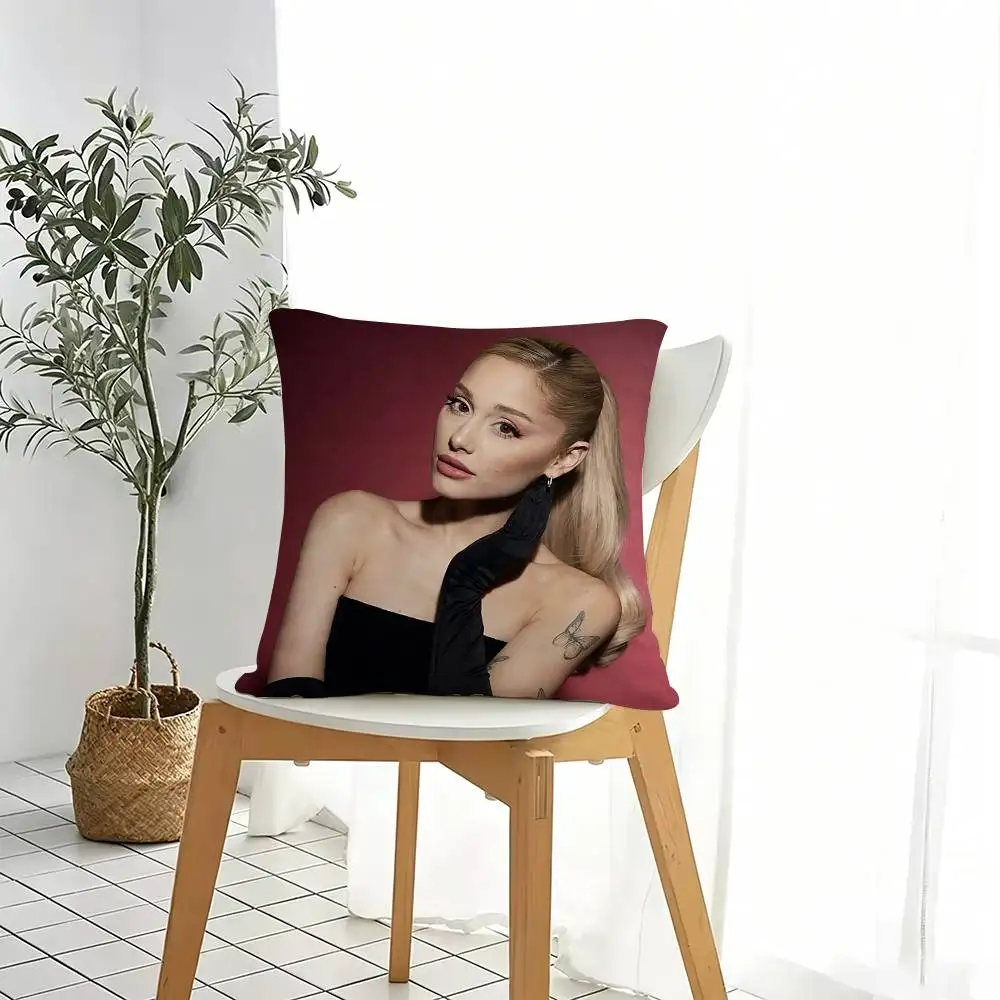 Stylish A-Ariana Grande  Square Double-Sided printed Pillow Case Bedroom Bedside Pillow Sofa Cushion Cover Gift