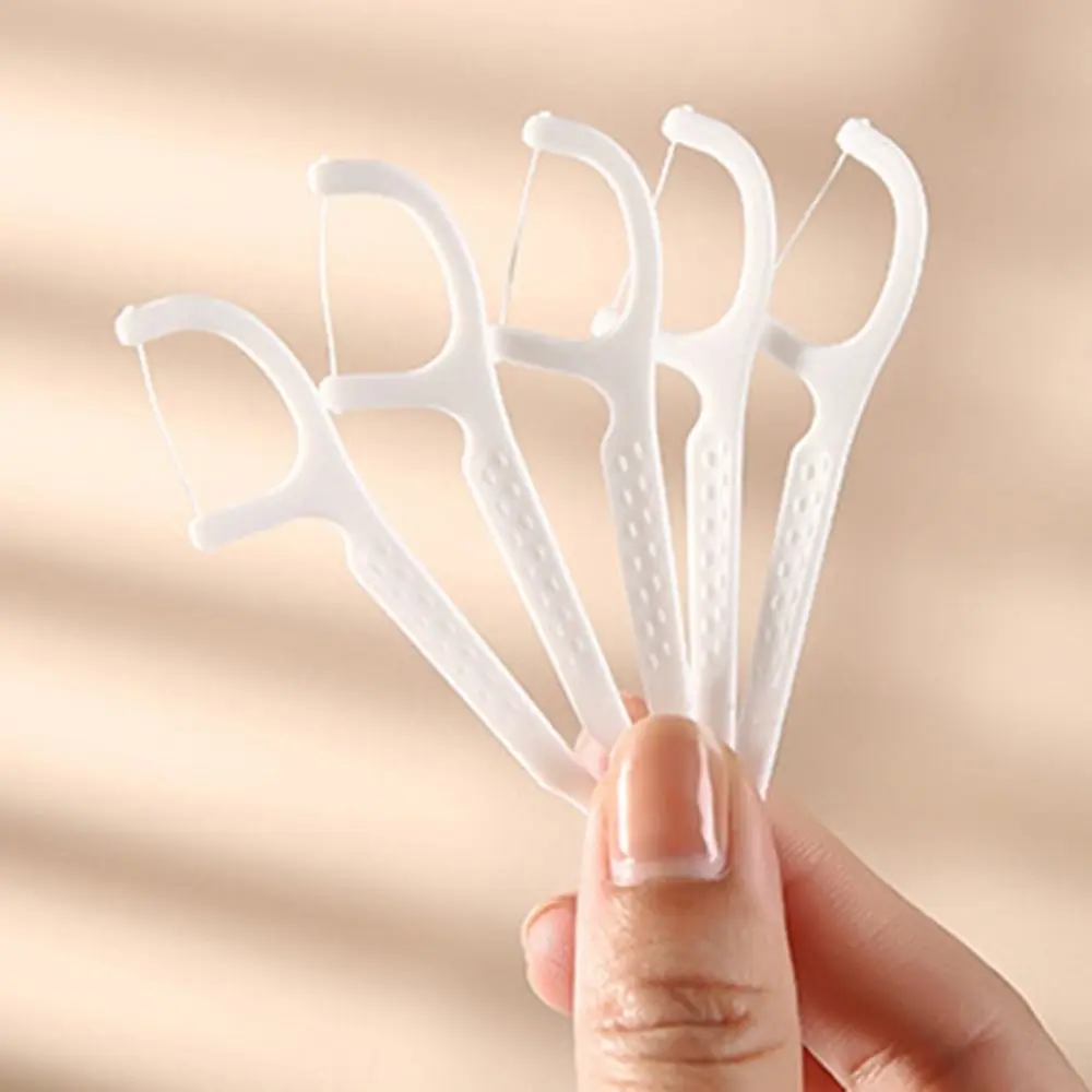 Toothpicks Organizer Dustproof Oral Cleaning Teeth Flosser Stick Teeth Floss Storage Box Floss Pick Dispenser Automatic Case