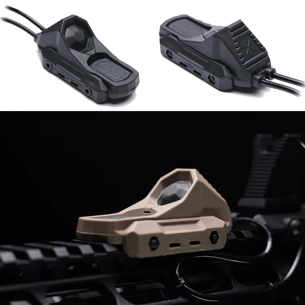 

UNITY AXON Remote In-Line Dual Function Pressure Switch For SureFire M300 M600 Weapon Flashlight PEQ NGAL Laser 2.5 3.5 Plugs