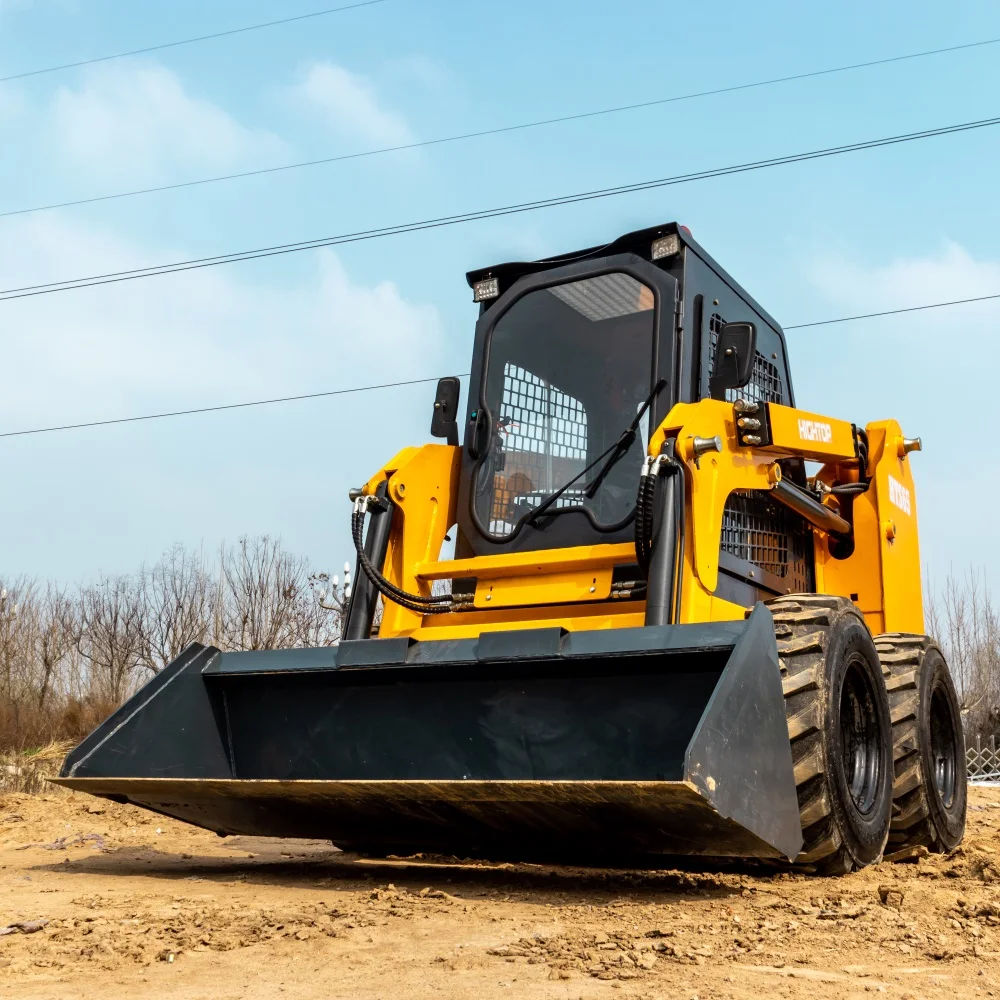 Wheel Skid Steer Loader Rubber  Low Ground Pressure for Landscaping & Snow Removal