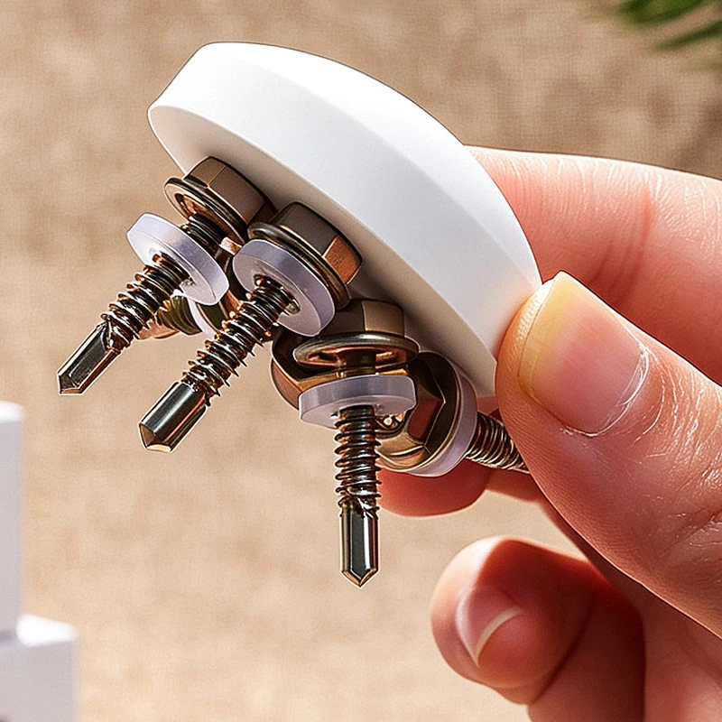 2 Pairs Curtain Magnetic Weight Clips Detachable Shower Curtain Metal Magnet Closure Buckles Window Screen Fixed Fasteners Clip