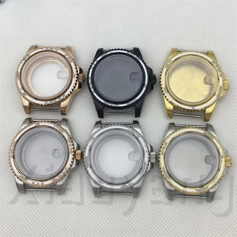 防水ダイバーウォッチケースサブスクリーンサファイアガラスnh34nh35nh36nh37nh38nh39nh70nh72pt5000eta40mm-100m