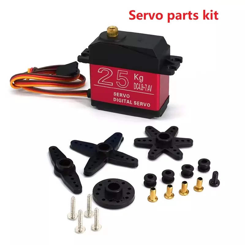 Servo étanche à couple élevé 20KG 25KG 30KG 35KG 180 270 degrés engrenage numérique en cuivre/Servo engrenage en acier, pour bras de Robot bricolage