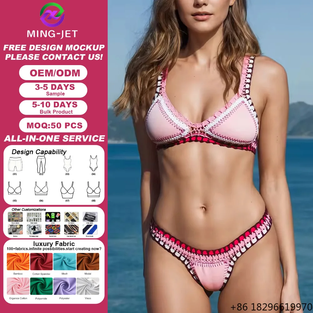 crochet-two-piece-crop-top-swimsuit-fashion-summer-women-beachwear