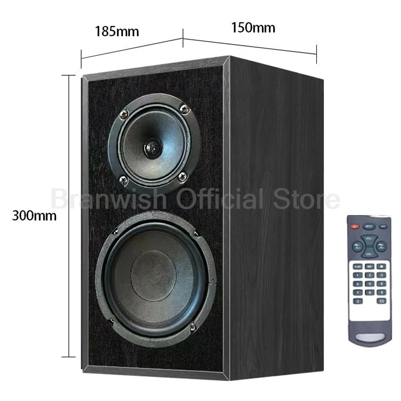 2Pcs 160W 5.25 Inch Active Speaker 2-Way Bookshelf Audio Sound Box 5.0 Blutooth HIFI Fever Surround Amplifier For Karaoke PC TV