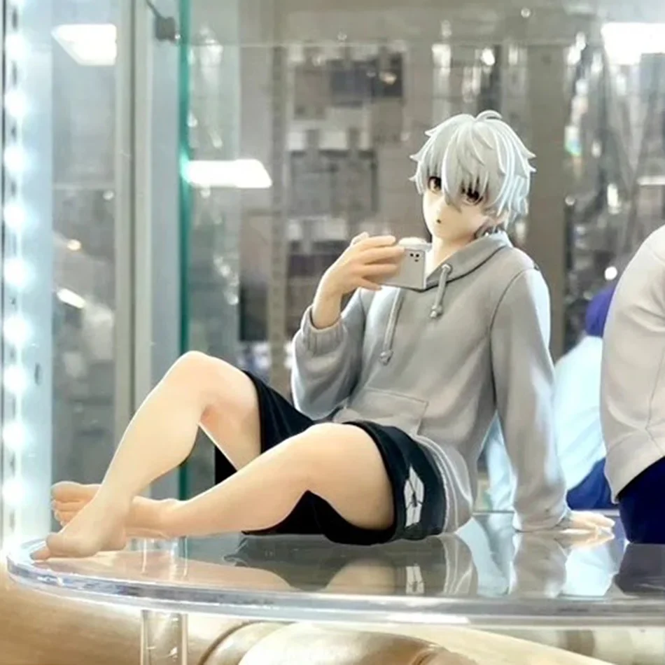 BLUE LOCK Actiefiguren Nagi Seishiro Anime Figuur Zittend Beeldje PVC Collectible Model Kinderen Pop Speelgoed Geschenken