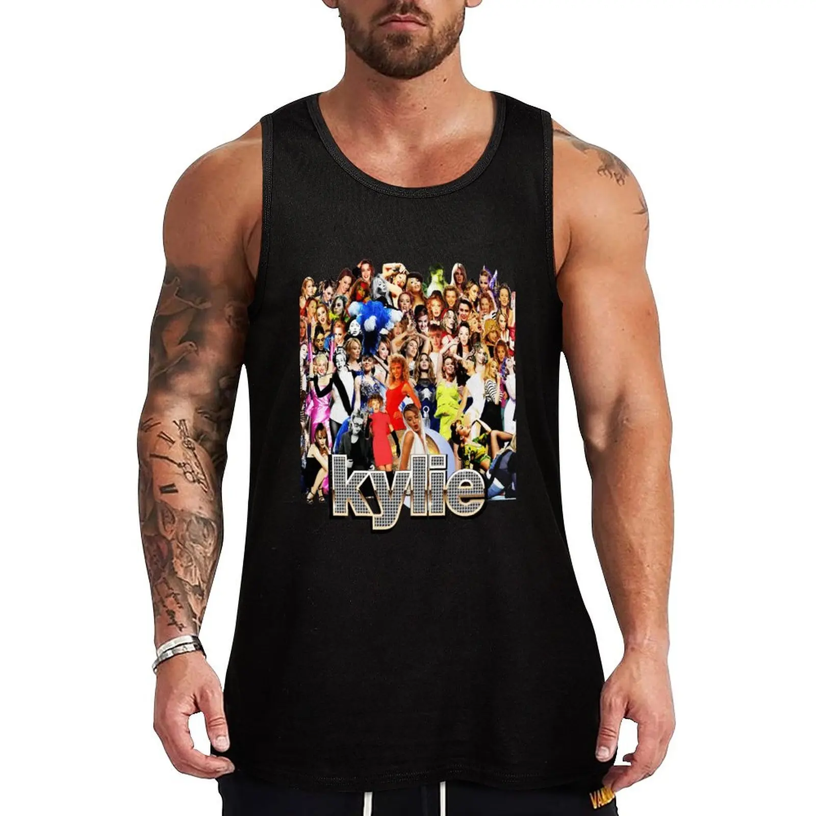 Kylie Minogue Collage Tank Top Men's t shirt t-shirt for men Men's tops