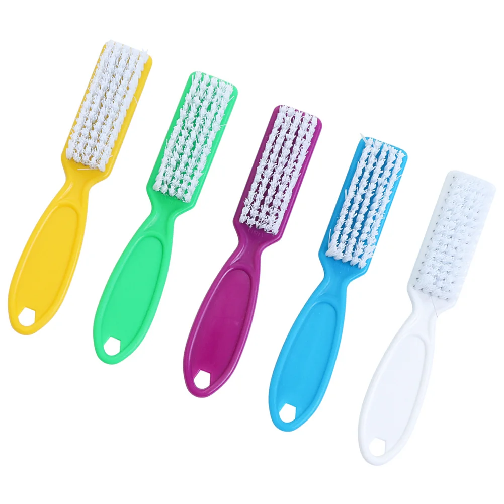 10 Pcs Easy to Hold Nail Brush Cleaner Wen Wan Compact Size Fingernail Cleaning for Lightweight Random Color