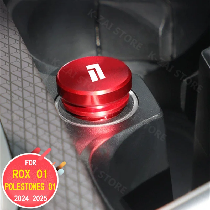 

Car interior decoration accessories cigarette lighter plug dust cover For ROX 01 Polestones 01 2024 2025