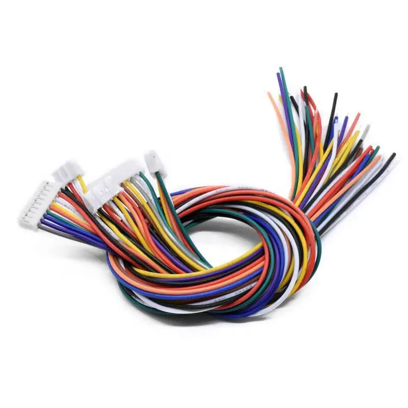5 Stück PH2.0mm Elektronische Kabelklemme 30cm Einzelkopf Verzinntes Buntes Kabelanschlusskabel 2-Pin/3/4/6/8/9/10P – Detail 1