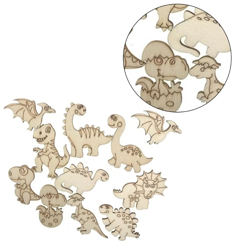 

25/50/100PCS Cartoon Dinosaur Coloring Painting Toy DIY Educational Toy for Children Hand Eye Coordination Toy