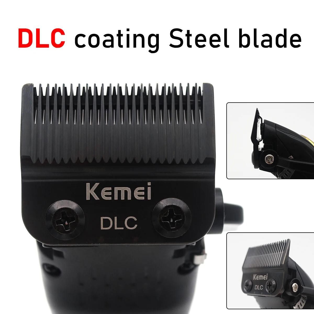 KEMEI KM-2373 Magnetic Motor Professional Hair Clipper for Men DLC Blade with Base Charger Hair Trimmer Hair Cutting Machine