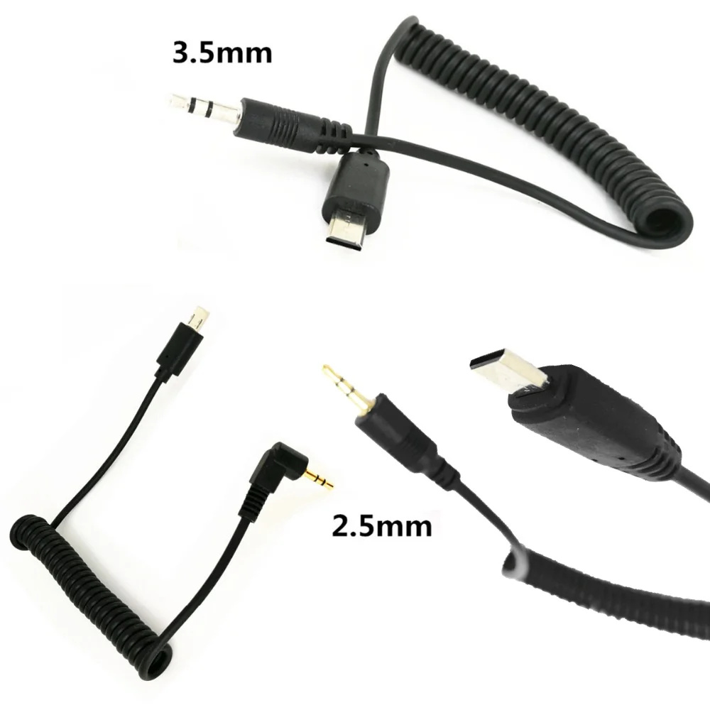Remote Shutter Release Cable 2.5 3.5 to Multi USB Connecting Cord Wired Camera Trigger for Sony A7 A7S A7R A6600 A6000 RX100 V