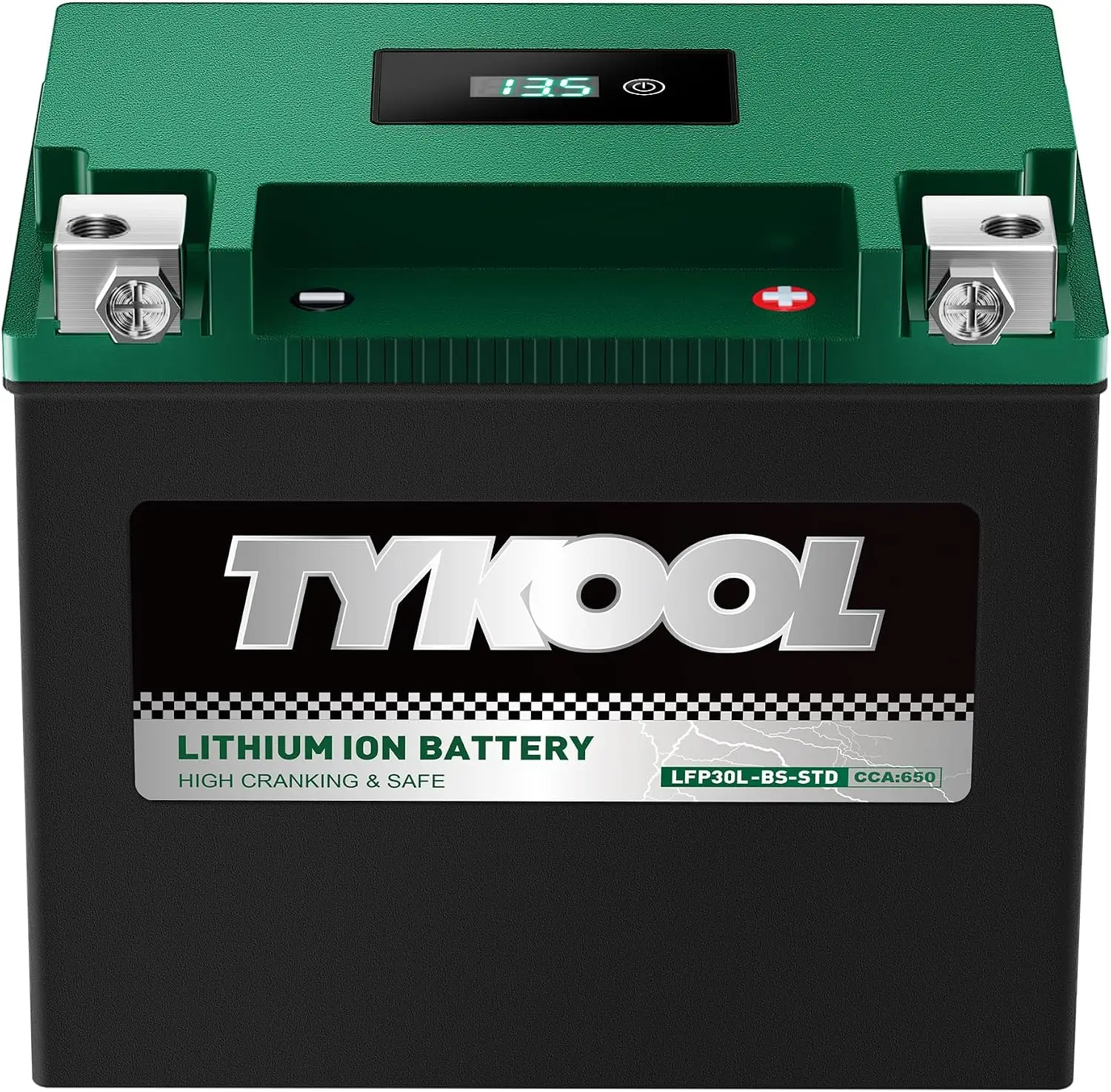 Lithium Battery Replaces YTX30LBS 650CCA 12Ah Fits Motorcycle UTV ATV PWC Touring Road King 1000cc Polaris Ranger RZR Digital Re