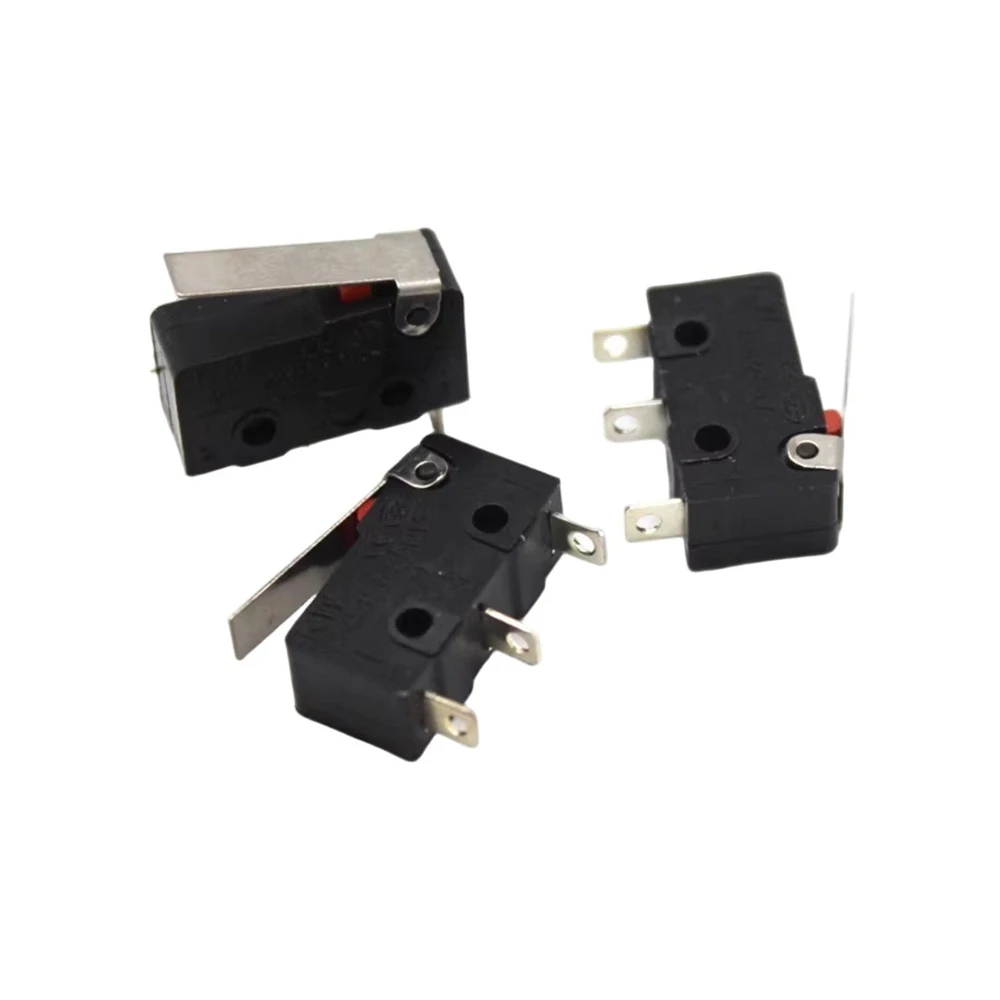 10PCS 3 Pin 0-24V Small Limit Collision Switch COM NC NO Mechanical Trigger Touch Sensor DIY Robot Model Circuit Accessories