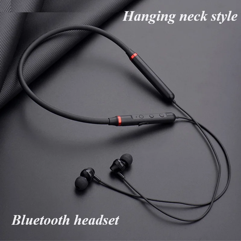 Neck mounted Bluetooth sports earphones