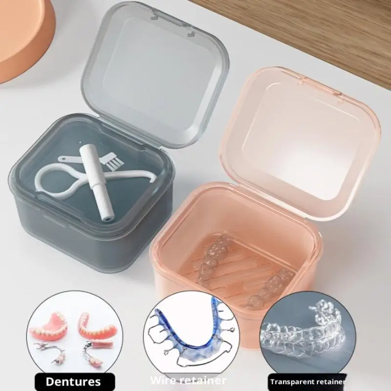 Hot Sale Invisible Braces Box Mouth Guard Case Retainer Storage Case Dental Aligner Portable With Lid Teeth Aligner Braces Box