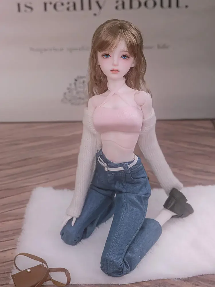 1/4 BJD Doll Luna Cute resin doll Movable Joint Make up Nude doll Christmas Gift