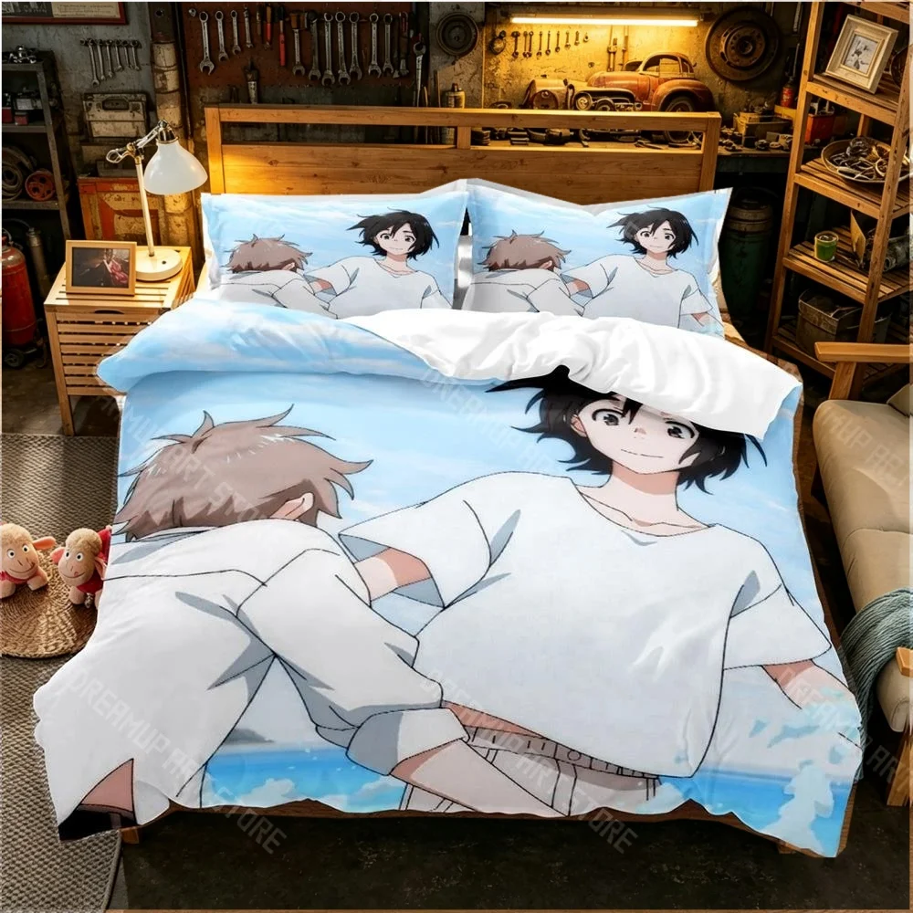 3D Printed Seaside Stranger Umibe Bedding Set for Boys Girls Duvet Cover Pillowcase Twin Queen King Full Single Double Sizes