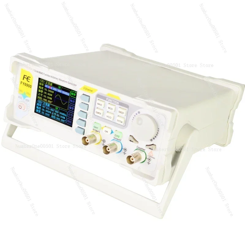 FY6900 Dual Channel DDS Function Arbitrary Waveform Signal Generator Pulse Signal Source Frequency Counter