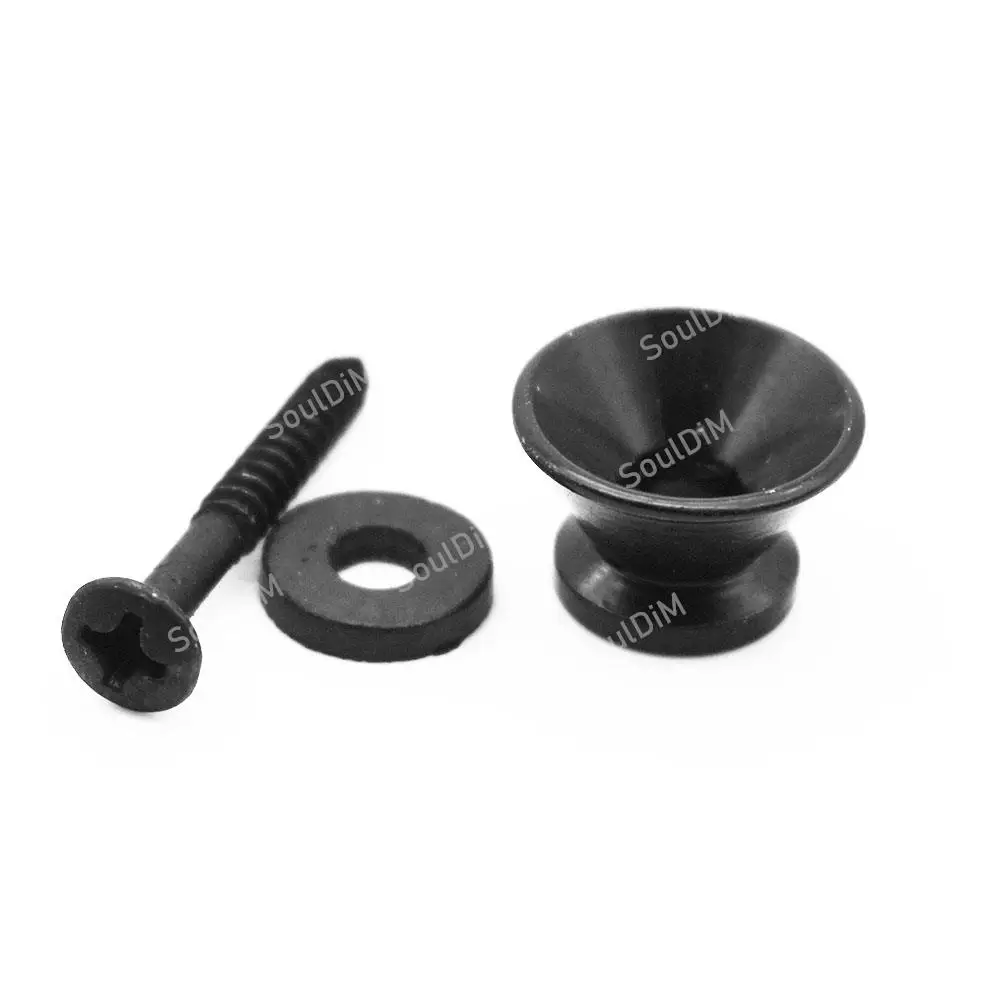 20 قطعة قفل حزام طلاء معدني لملحقات الجيتار الصوتي الكهربائي