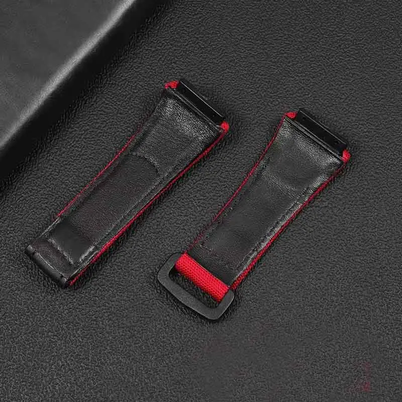 Ремешок для часов для Richard Mille, нейлоновый ремешок, мужские часы, инструмент RM50/53 4-звездочная отвертка с 5 звездочками, холст + натуральная кожа, 25 мм, ремешок на запястье