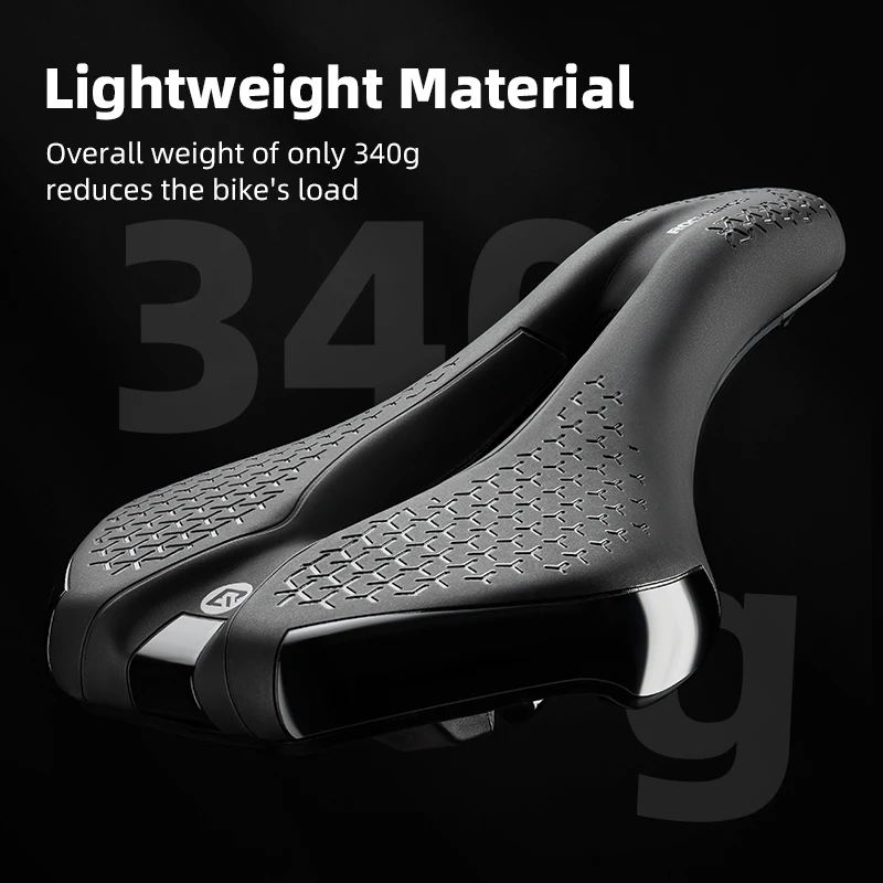 ROCKBROS Lightweight Bicycle Saddle Seat Shock Absorption High Density Sponge Hollow Saddle MTB Race Front Seat Bike Accessories