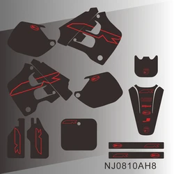 For HONDA CR125 CR 125 1991 1992 CR250 CR 250 1990 1991 Full Graphics Decals Stickers Motorcycle Background NJ0810AH