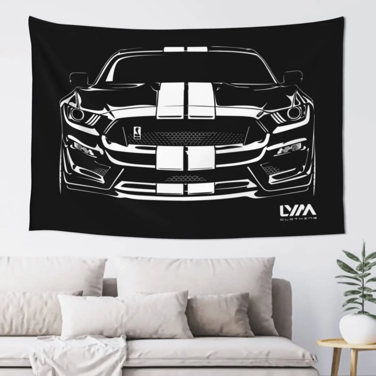 

2015-2020 Ford Mustang S550 GT350 Tapestry Bedroom Decoration Bedroom Decor Tapestry