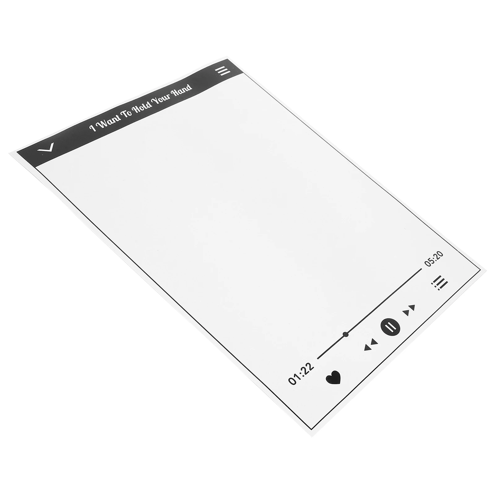 

Magnetic Whiteboard Fridge Magnets Notepad Refrigerator Planner Music Reminder for Display