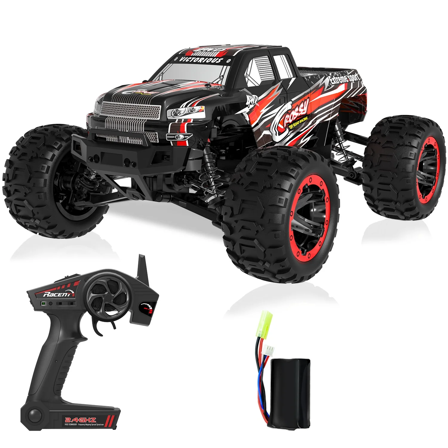 

1/16 4WD RC Car 45km/h High Speed 4x4 Off Road Vehicle 2.4GHz RC Truck Racing Remote Control Crawler Toys for Kids Adults