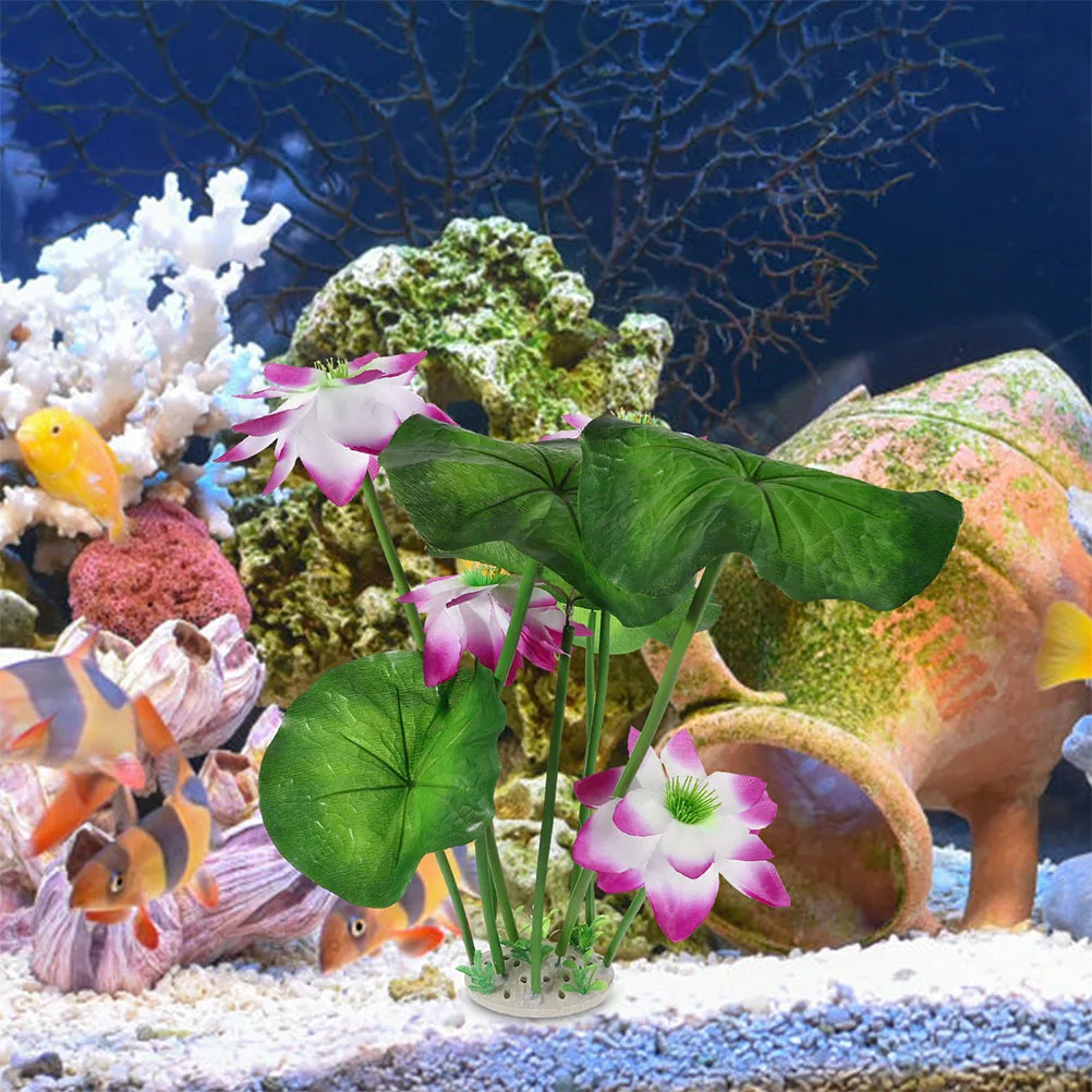 

2Pcs Realistic Aquarium Plants Artificial Water Grass Scaping Sturdy Plastic Fish Tank Decorations Easy Clean Home Pet Supplies