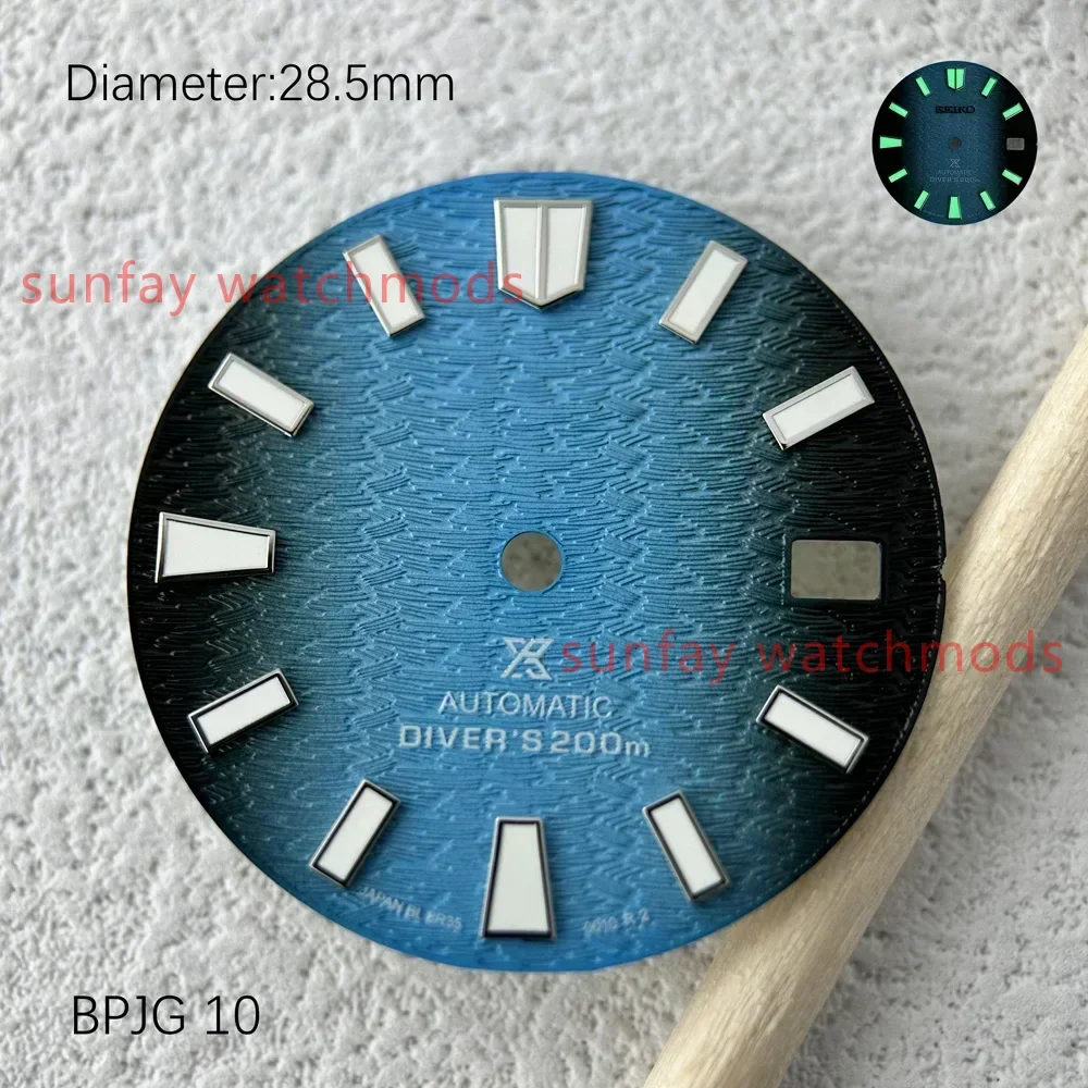 

High quality 28.5mm color changing texture C3 dial, watch accessories, customized watch label S