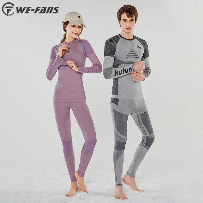 

Skiing Underwear Quick Drying Winter Sports Thermal Fitness Running Adults Skiing Outdoor Function Wicking Thermal Underwear