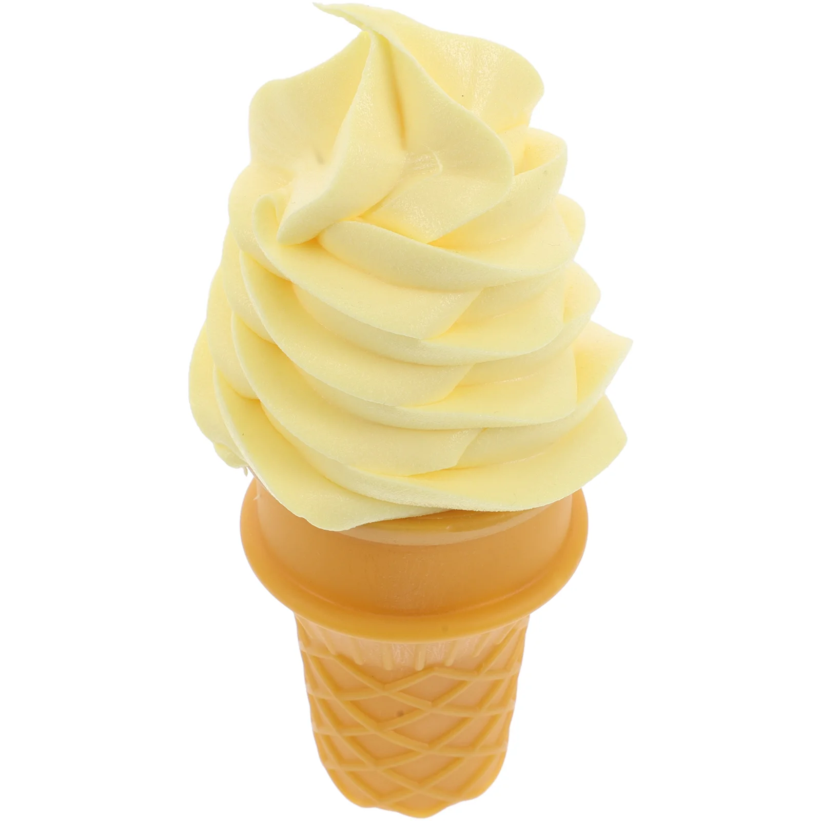 Ice Cream Simulation Artificial Model Imitation False Decorate Display Yellow Toddler