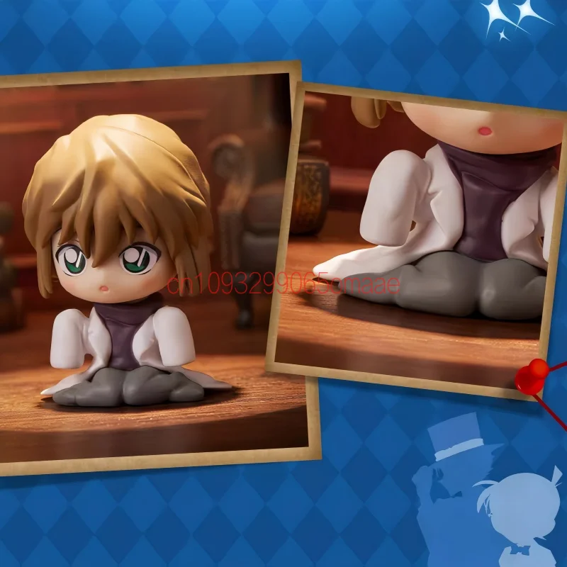Bandai Detective Conan Blind Box Mini Figurines Kaito Kid Ran Lovely Ornament Trendy Toys Boy Gift For Anime Fans And Collectors