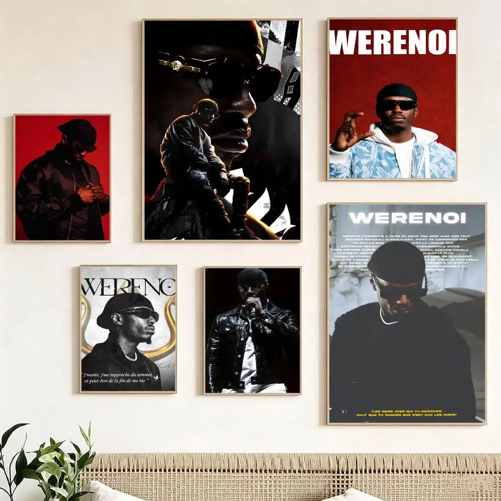 singer Werenoi Poster Pegatina artistica HD autoadhesiva impermeable para salon dormitorio